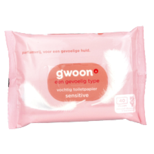 g'woon vochtig toiletpapier